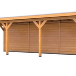 Douglas overkapping, 302 x 864 cm + wand blank, Verando, Pure